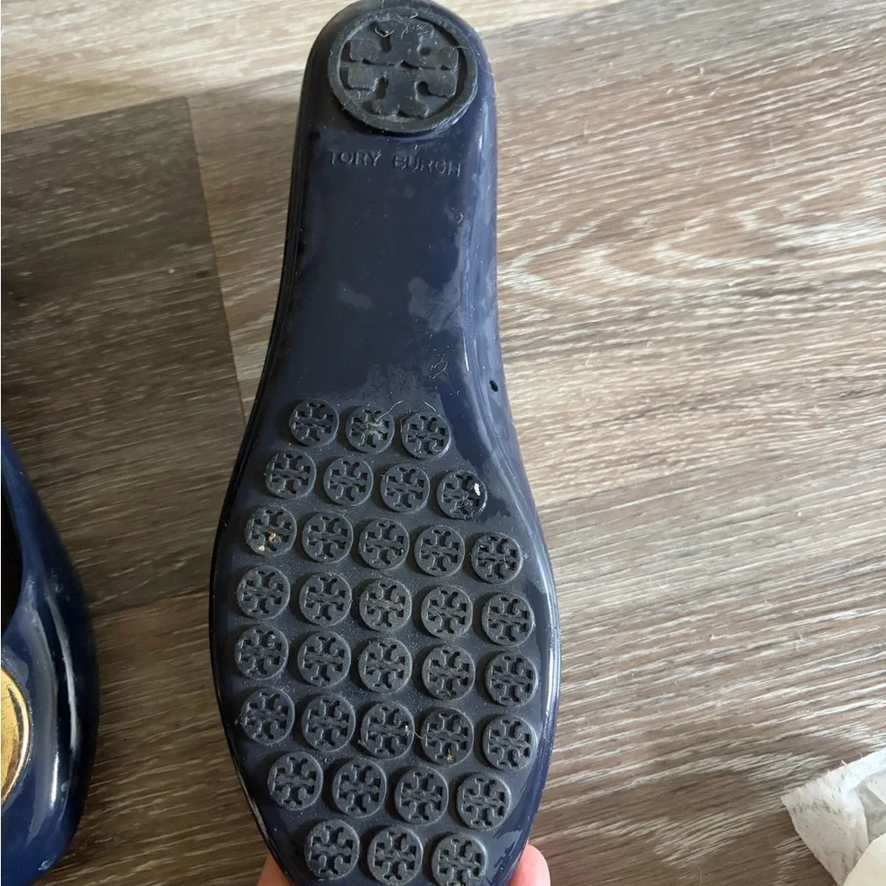 Tory Burch Navy Jelly Flats size 8